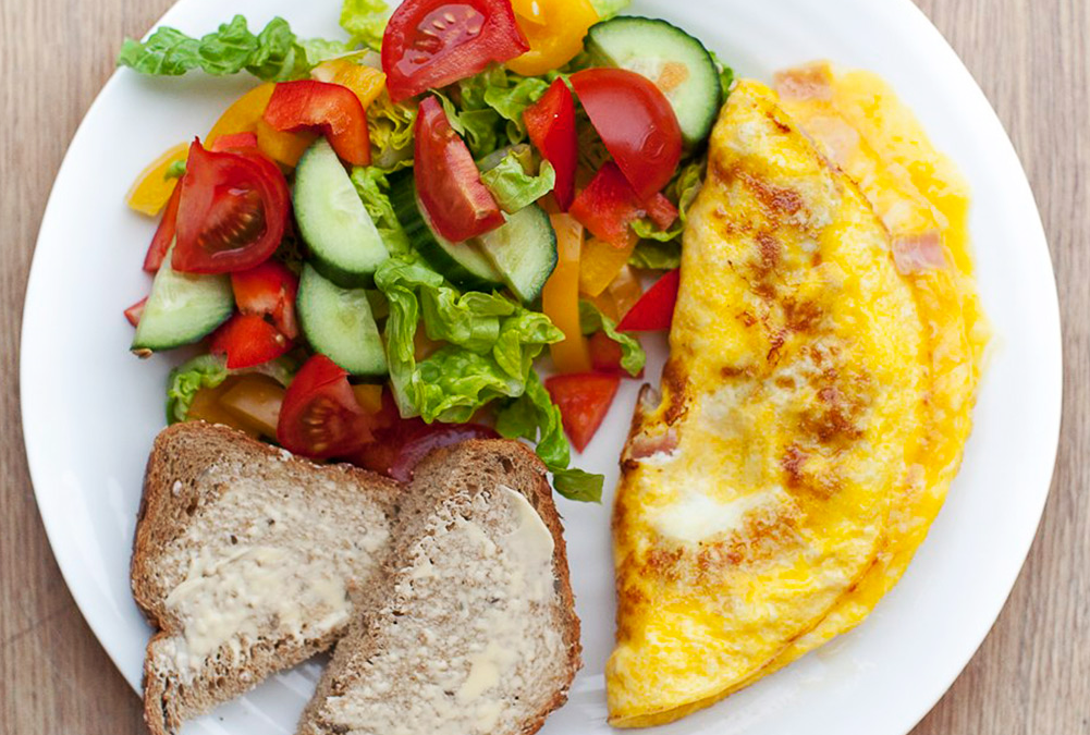 OMELETT MED REKER /169,-