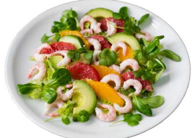 REKE SALAT/149,-  Med friske grønnsaker.